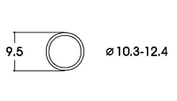 Slirskydd 10.3-12.4 mm, 10st
