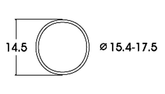 Slirskydd 15.4-17.5 mm, 10st