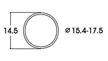 Slirskydd 15.4-17.5 mm, 10st