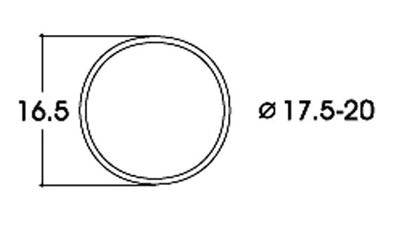Slirskydd 16.5mm, 10st