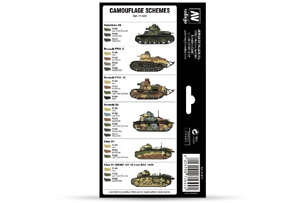 French Camo Colors Pre-War & WWII color set, 8x17ml - 2