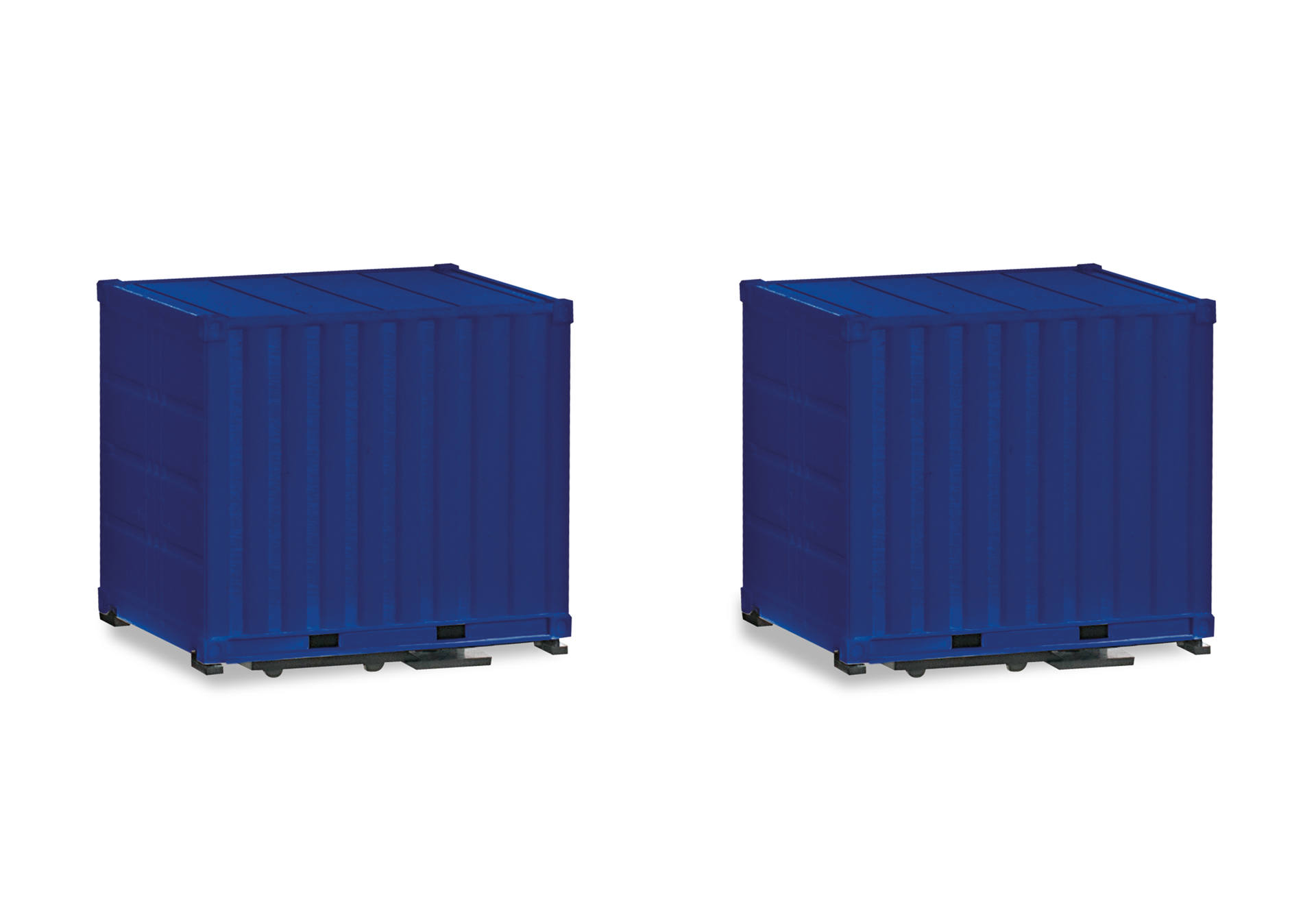 Byggcontainer 10 ft, blå (2st)