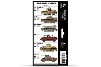 Italian WWII Regio Esercito Camo color set, 8x17ml
