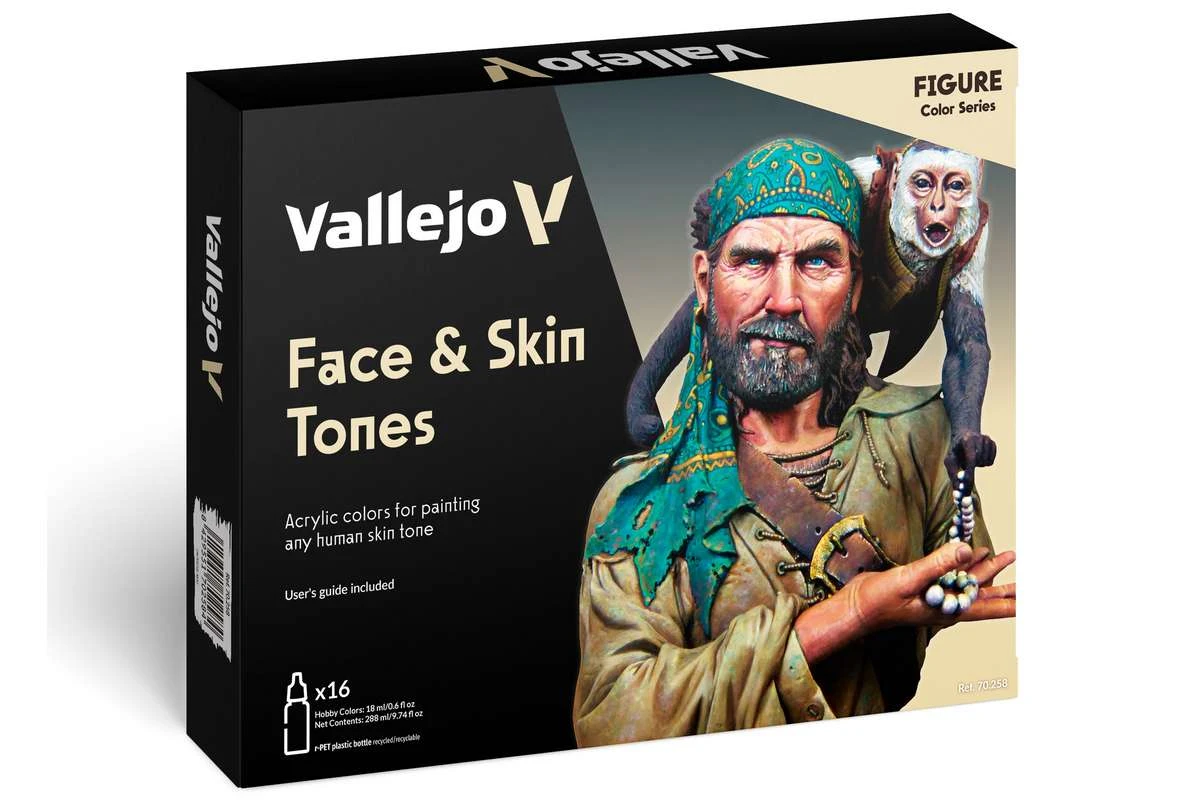 Color set for face & skin, 16x18ml