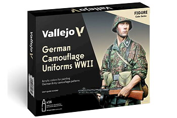Color set: German Camouflage Uniforms WWII 16x18ml