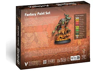 Fantasy paint set,12 ass. game colors + figure
