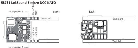 LokSound 5 micro DCC Direct Kato Japan - 2