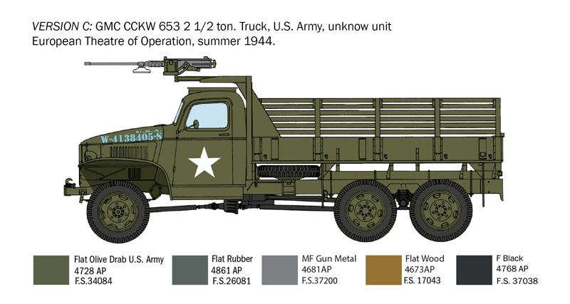 GMC 2 1/2 Ton. 6x6 Truck D-Day 80' Anniversary 1/35 - 5