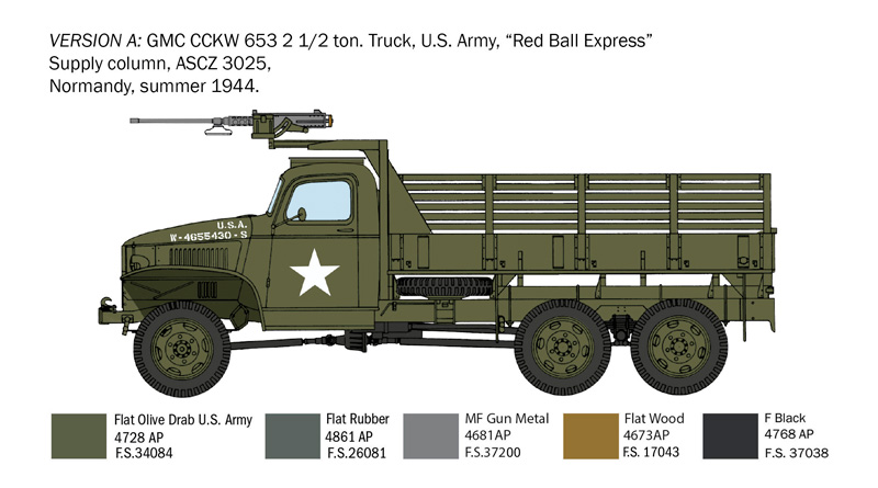 GMC 2 1/2 Ton. 6x6 Truck D-Day 80' Anniversary 1/35 - 3