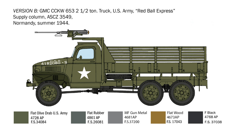 GMC 2 1/2 Ton. 6x6 Truck D-Day 80' Anniversary 1/35 - 4