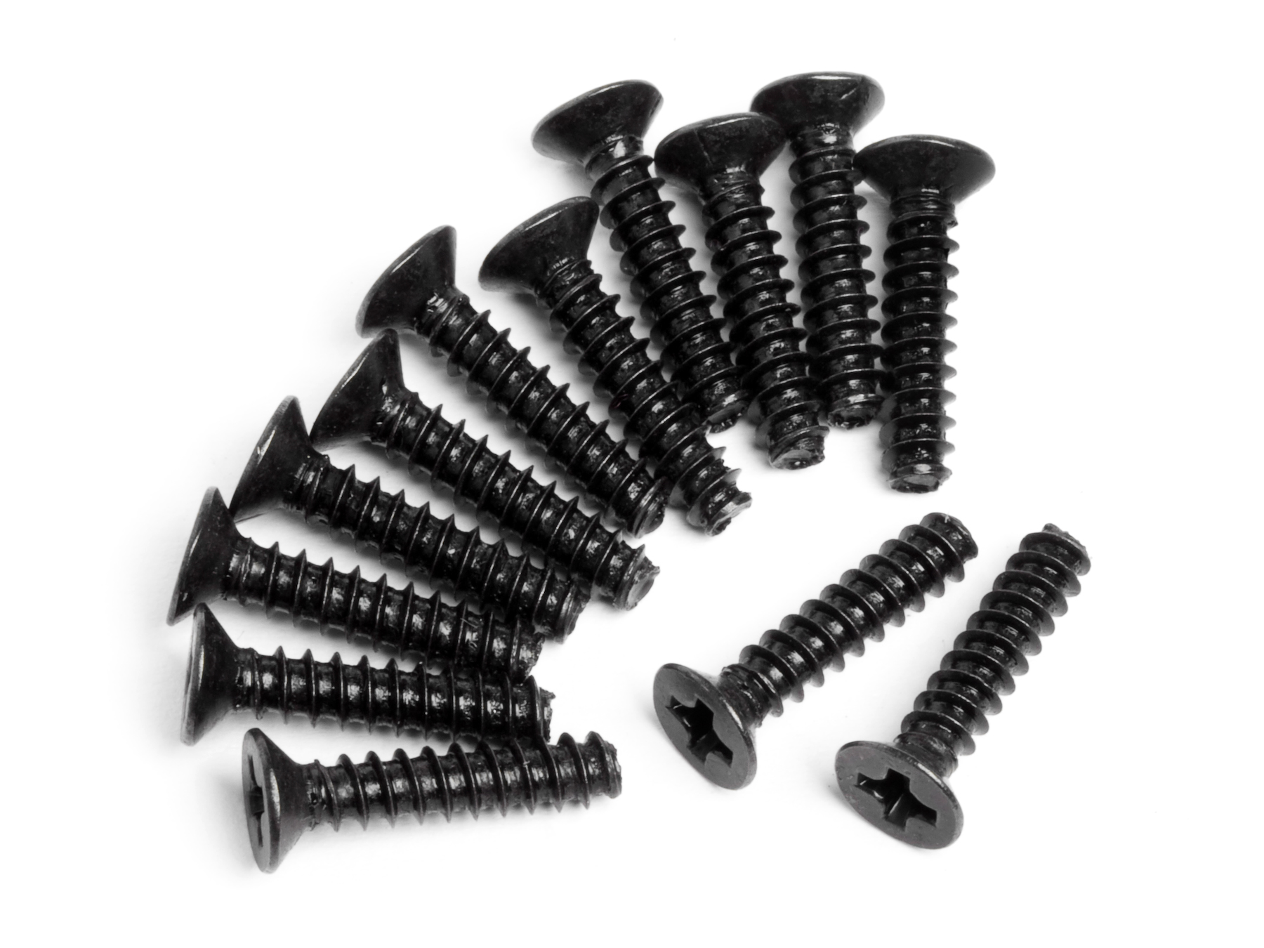 Countersunk Cross Head Self-Tapping Screw M3x15mm 9pcs