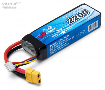 Li-Po Batteri 3S 11,1V 2200mAh 30C XT60-kontakt