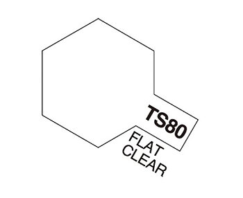 TS-80 Flat Clear Tamiya spray (Plast)