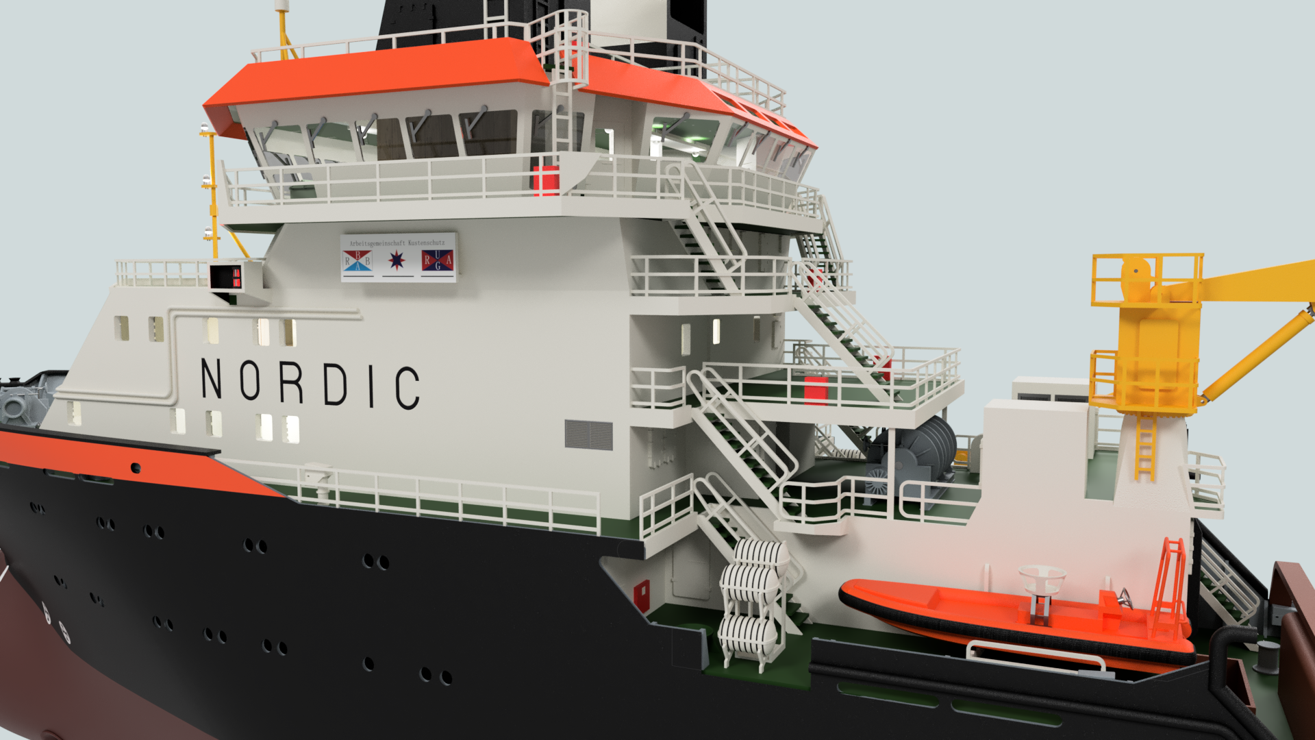 Nordic Emergency Tug Boat - incl. full interior and LED set - 5