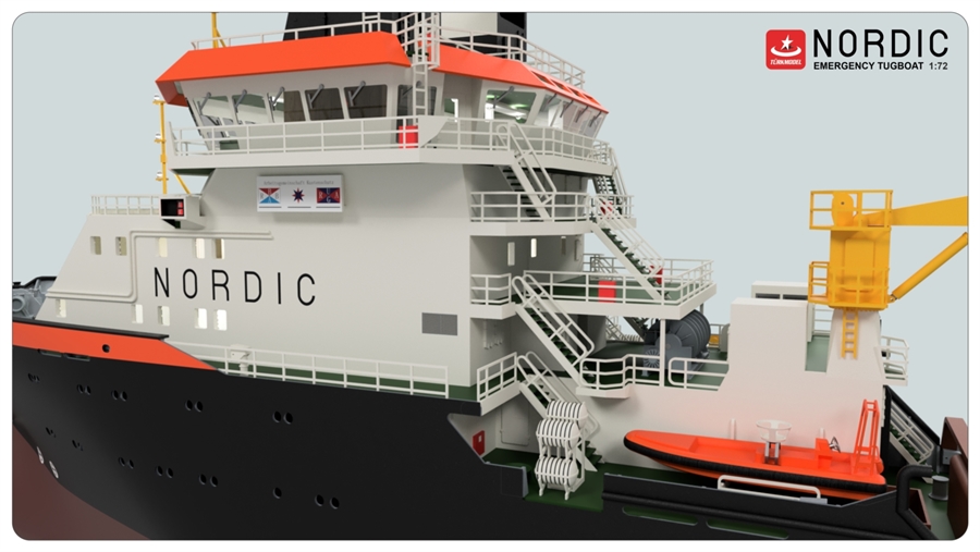 Nordic Emergency Tug Boat - incl. full interior and LED set - 3