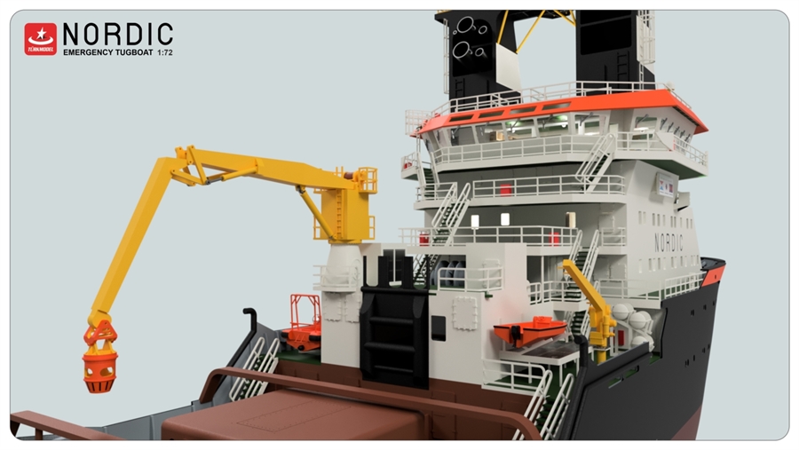 Nordic Emergency Tug Boat - incl. full interior and LED set - 2