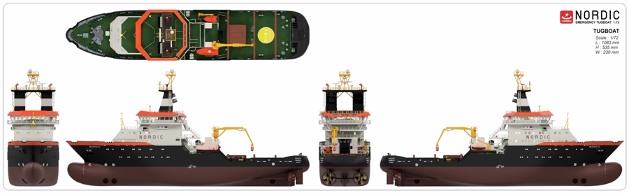 Nordic Emergency Tug Boat - incl. full interior and LED set - 4