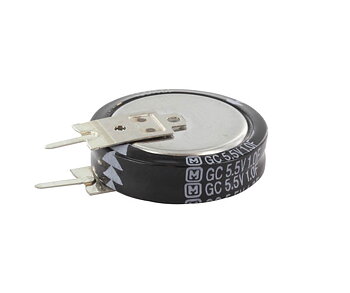 Kondensatorer, 2st Goldcap 1.0F / 5.5Volt