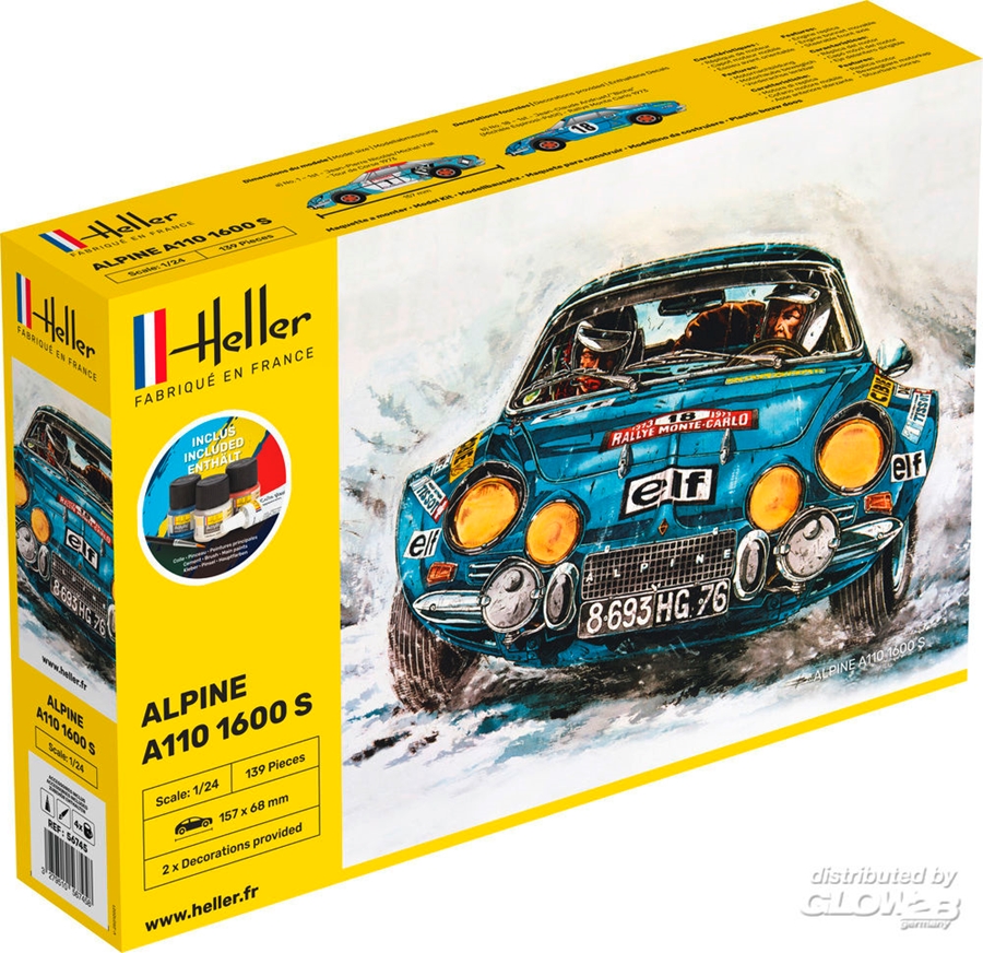 Renault  Alpin A110 inkl. pensel/färg/lim 1/24
