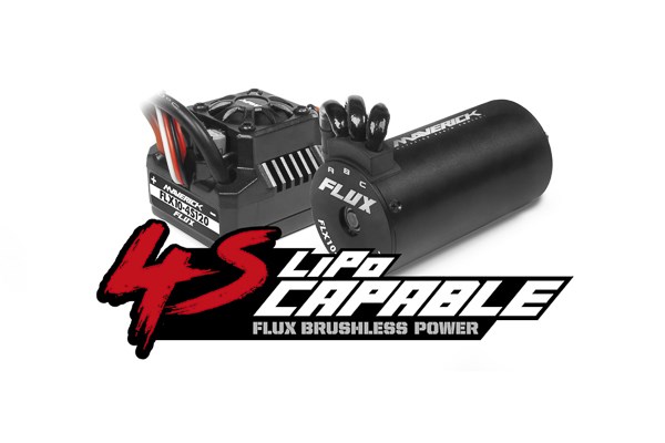 QuantumR FLUX 4S 1/8 4WD Race Truck, grå/röd - 3