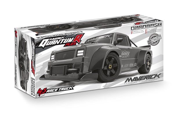 QuantumR FLUX 4S 1/8 4WD Race Truck, grå - 3