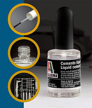 Plastlim, 15 ml m. stor pensel