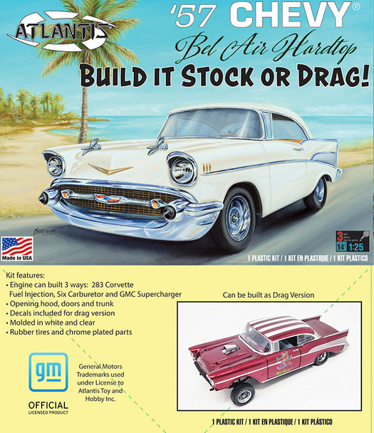 57' Chevy Bel Air can be built Stock or Drag 1/25