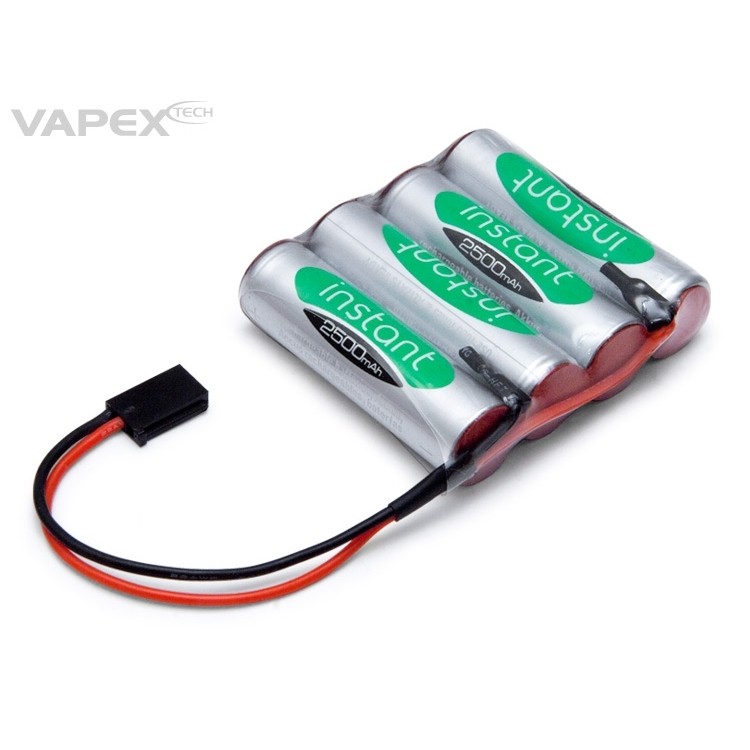 Mottagarack 4.8V 2500mAh NiMH Instant flat
