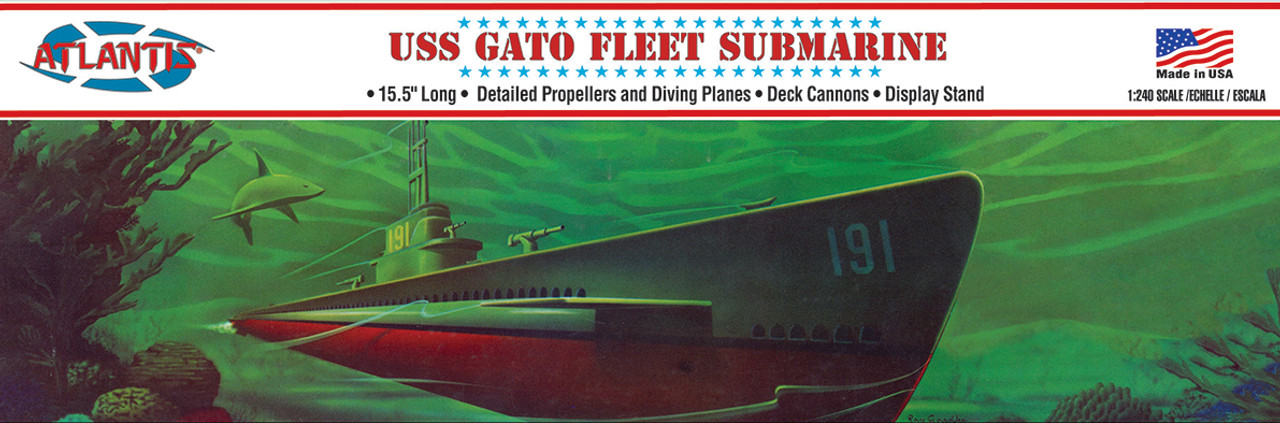 USS Gato Fleet Sumarine 1/240