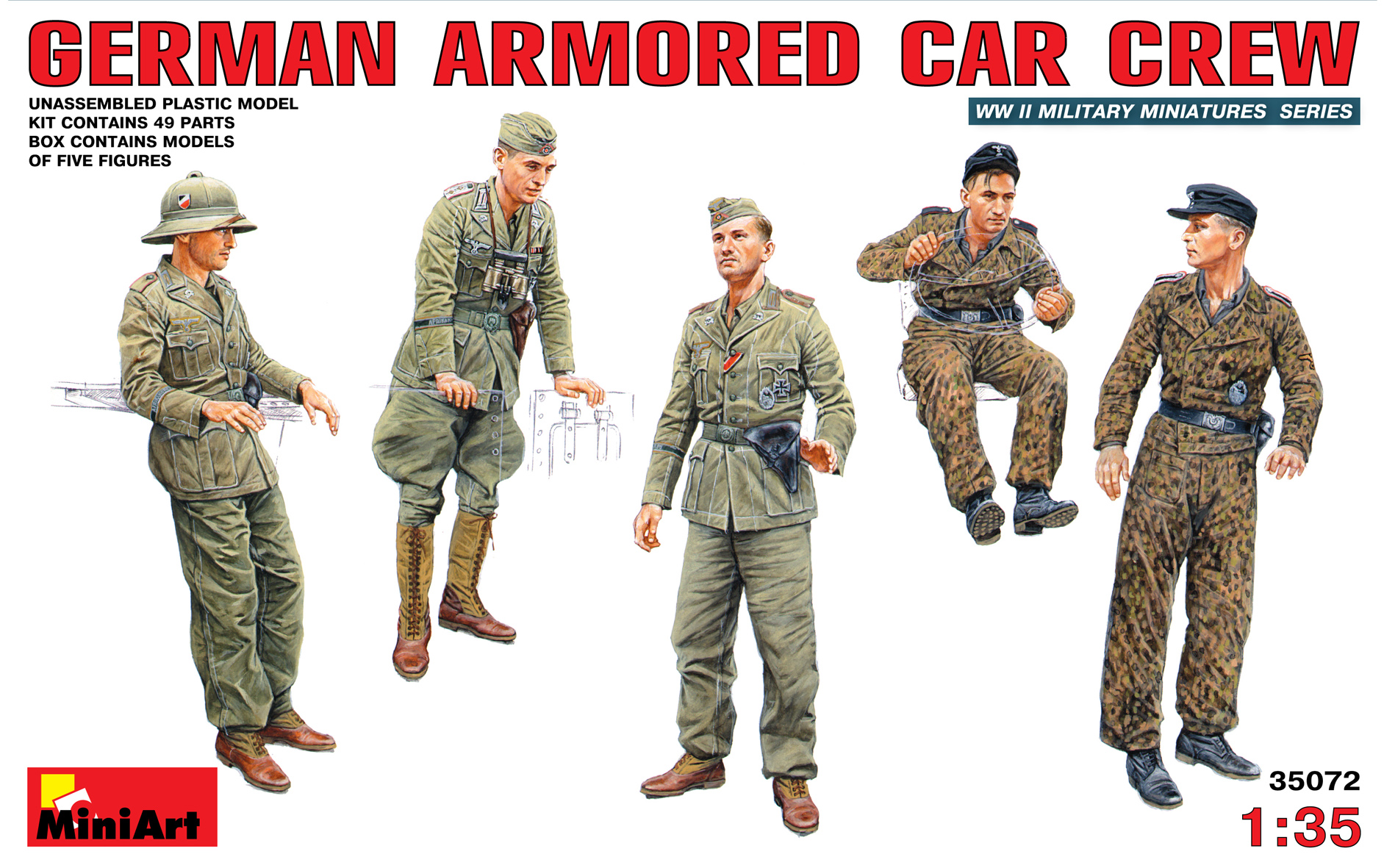 Tysk pansarvagnsbesättning 1/35