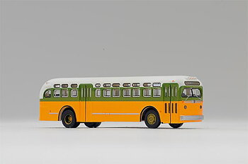Buss GMC gul, motoriseras med chassi WNB-L01