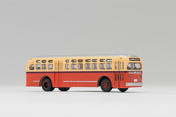 Buss GMC orange, motoriseras med chassi WNB-L01
