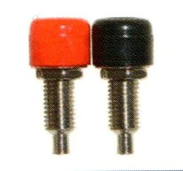 Hylsa för bananstift 4mm Ø (röd/svart)