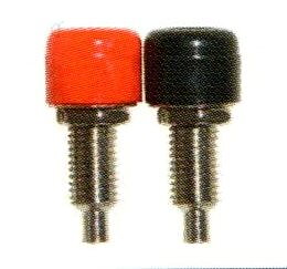 Hylsa för bananstift 4mm Ø (röd/svart)