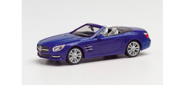 MB SL S-klass cab, cavansitblå met.