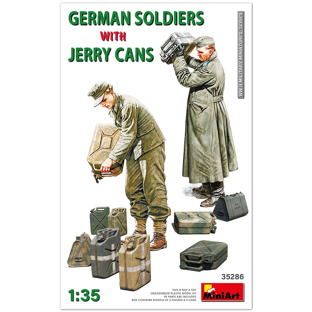 Tyska soldater m. bränsledunkar 1/35