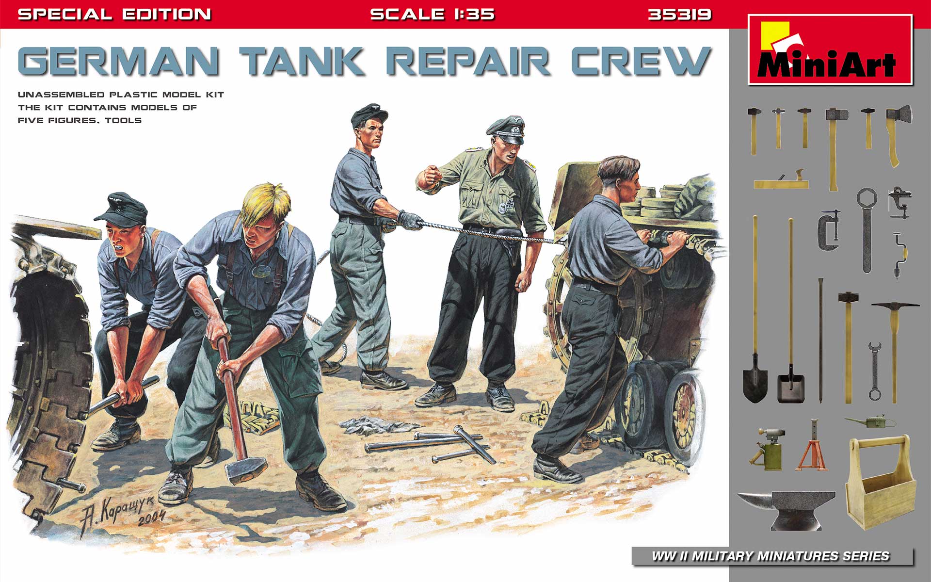 German Tank Repair Crew. Special Edition 1/35