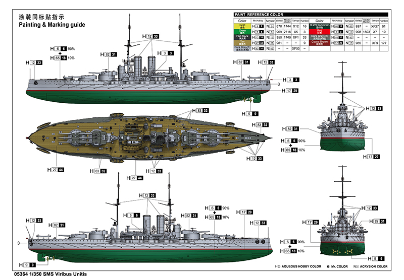 SMS Viribus Unitis 1/350 - 2