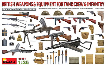 1/35 BRITISH WEAPONS & EQUIPMENT FOR TANK CREW & INFANTRY