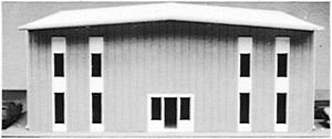Kontorsbyggnad, modern 2 plan.