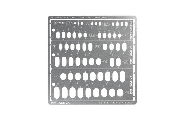 Modeling Template Rounded Rectangles, 1-6mm