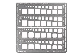 Modeling Template Square, 1-10mm