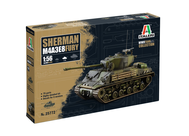 M4A3E8 Sherman "Fury" 1/56