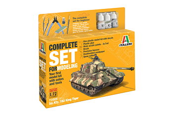 Komplett modellset: Kfz. 182 King Tiger 1/72