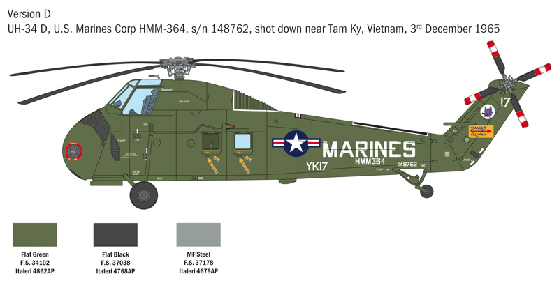 H-34A 'Pirate' Uh-34D Marines 1/48 - 6
