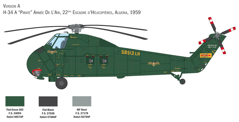 H-34A 'Pirate' Uh-34D Marines 1/48 - 3