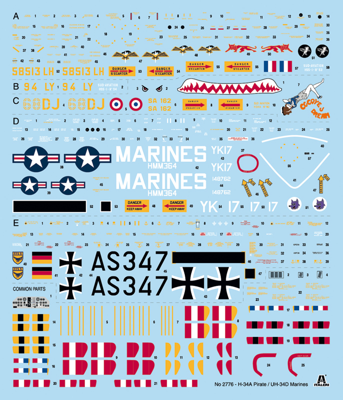 H-34A 'Pirate' Uh-34D Marines 1/48 - 2