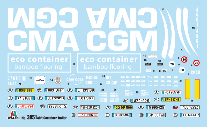 Trailer med 40' container, 1/24 - 3