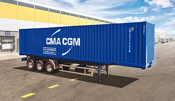 Trailer med 40' container, 1/24