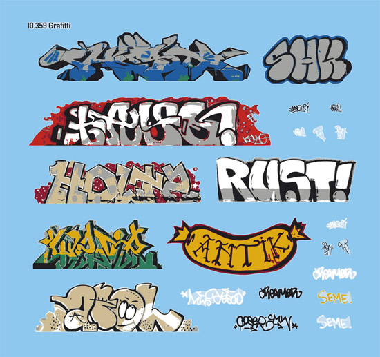 Graffitti, decals